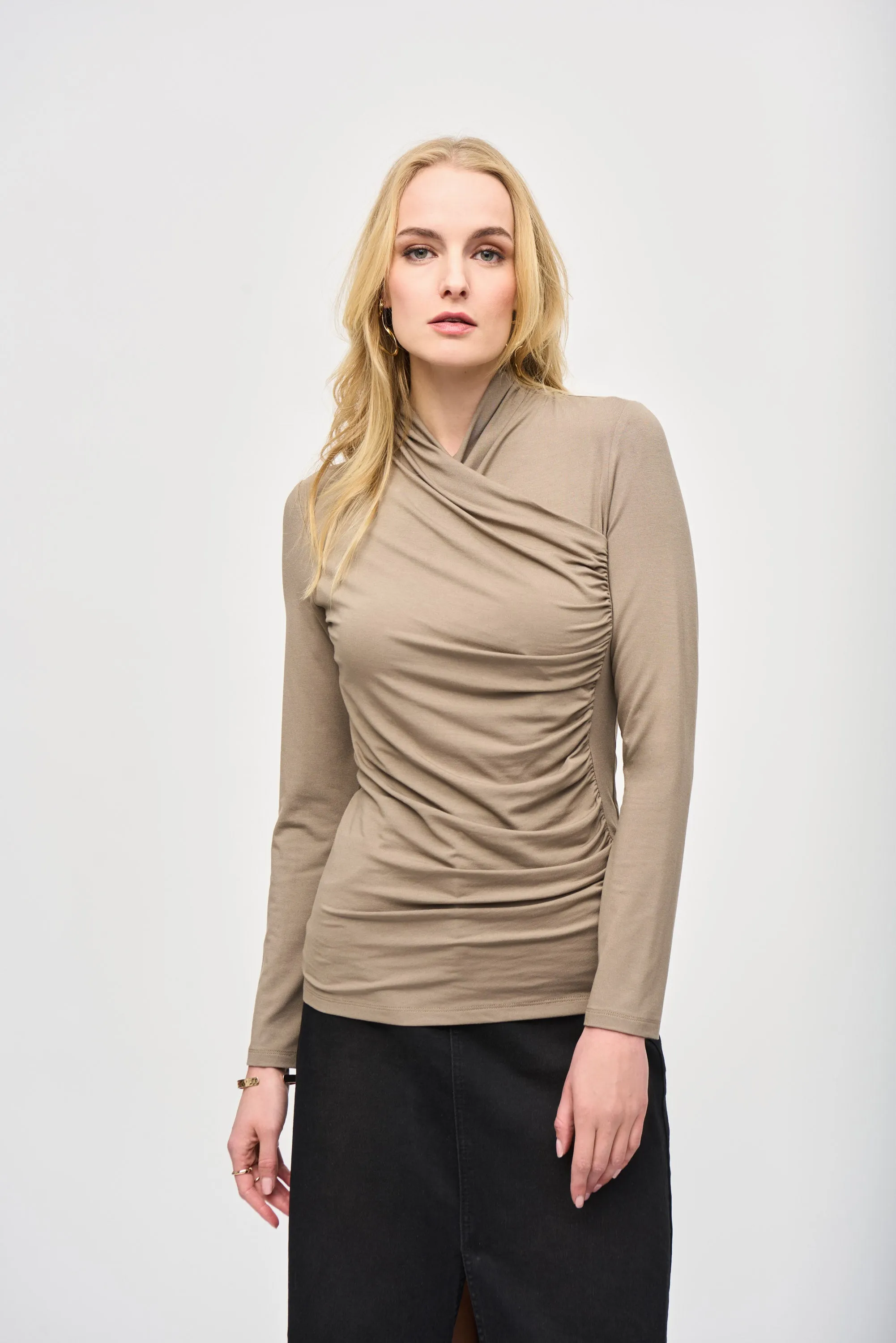 Joseph Ribkoff Women's Jersey Knit Fitted Top