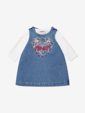 KENZO Baby Girls Jersey And Denim 2 In 1 Dress