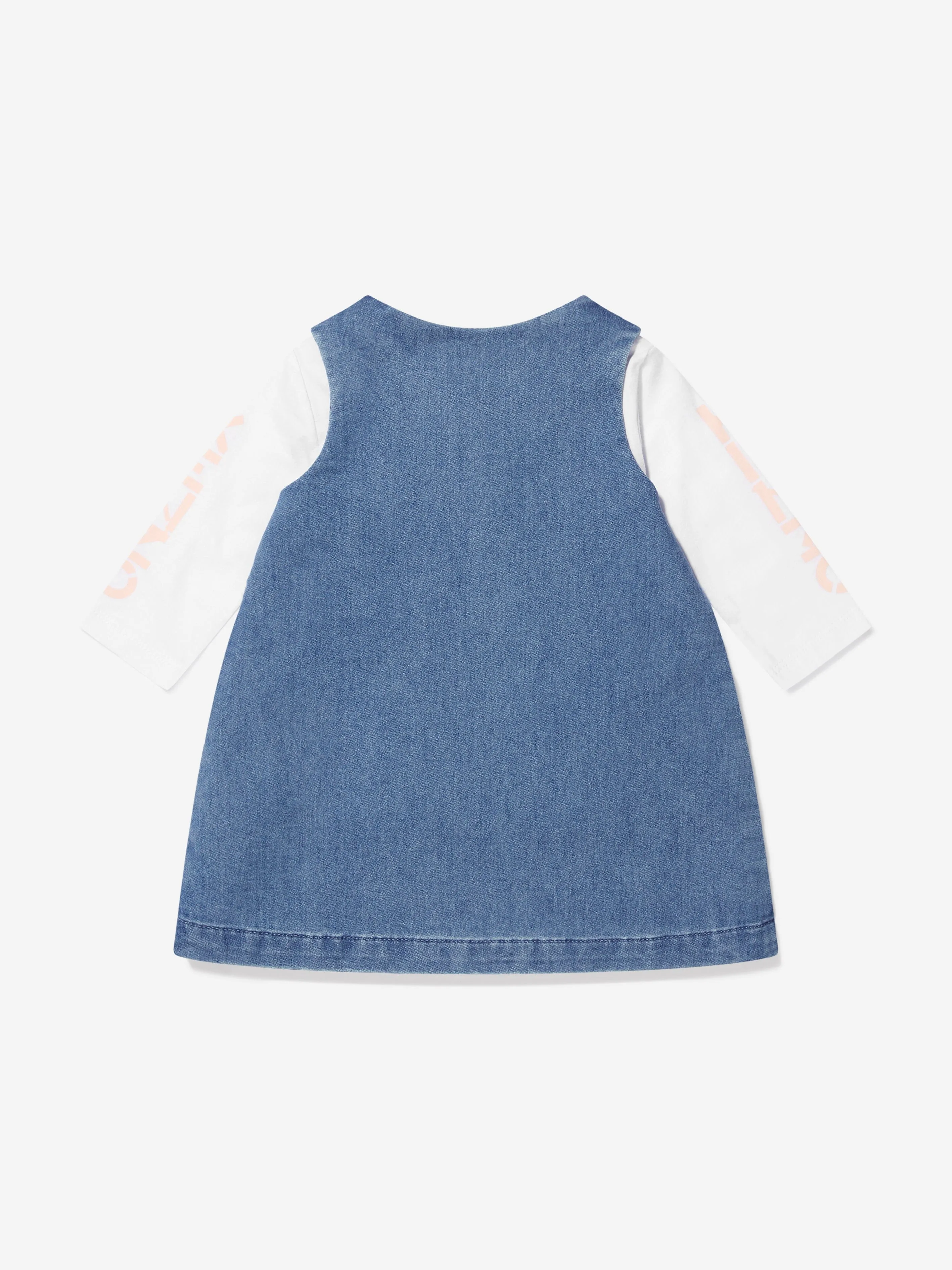 KENZO Baby Girls Jersey And Denim 2 In 1 Dress