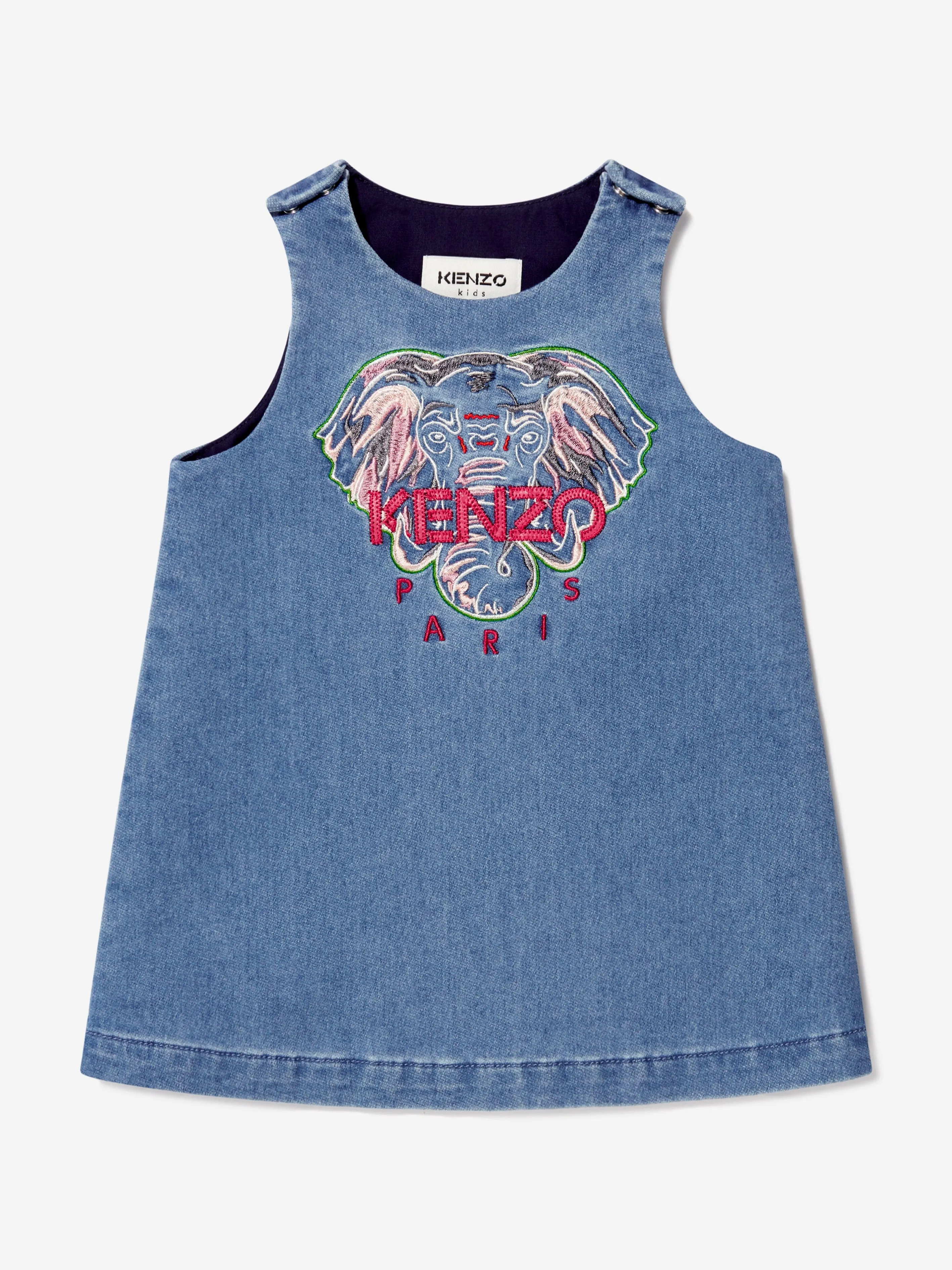 KENZO Baby Girls Jersey And Denim 2 In 1 Dress