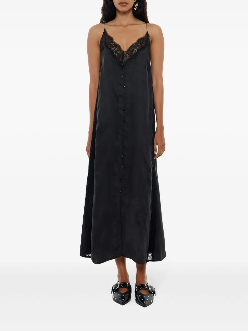lace-detailing dress
