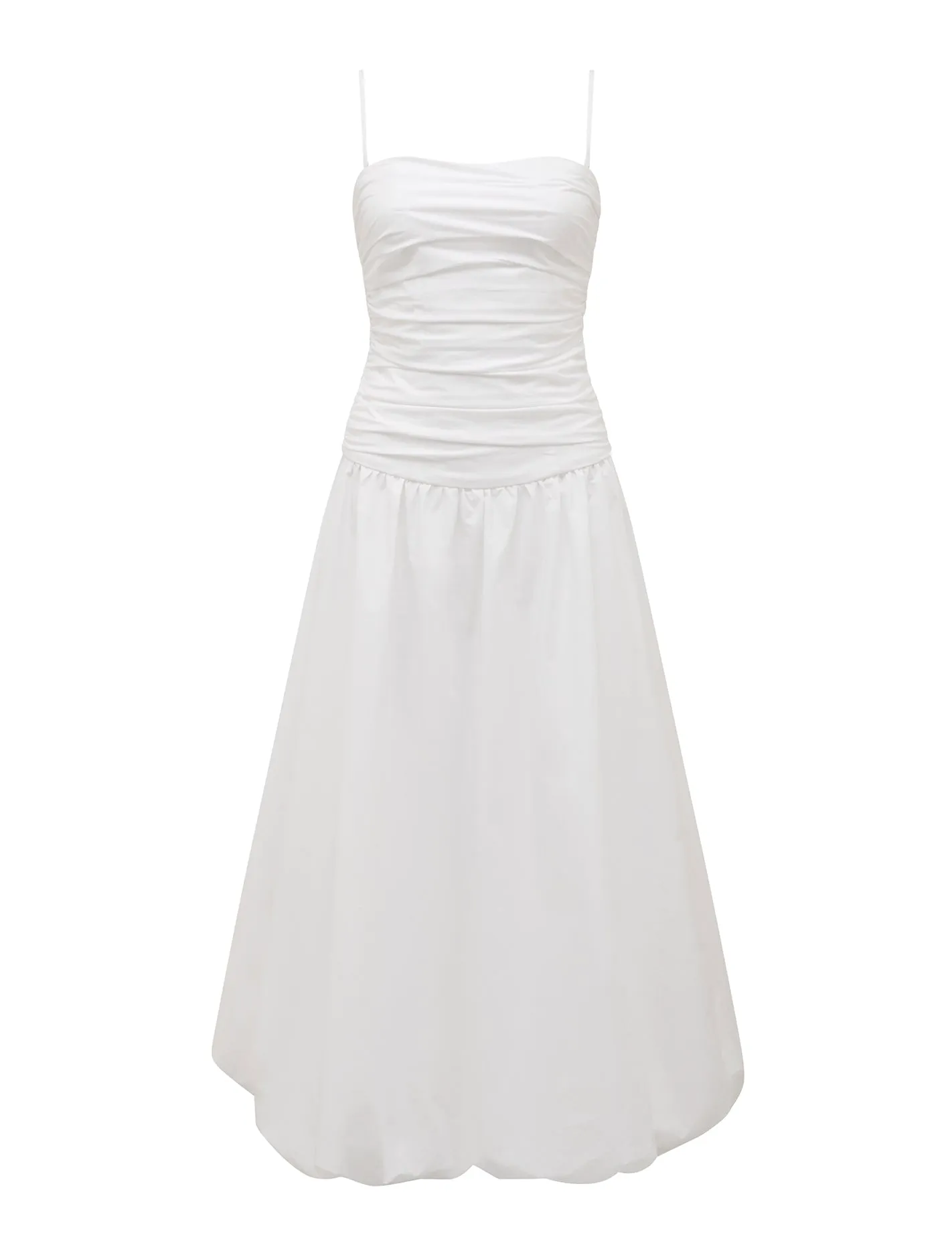 Mariam Bubble Hem Midi Dress
