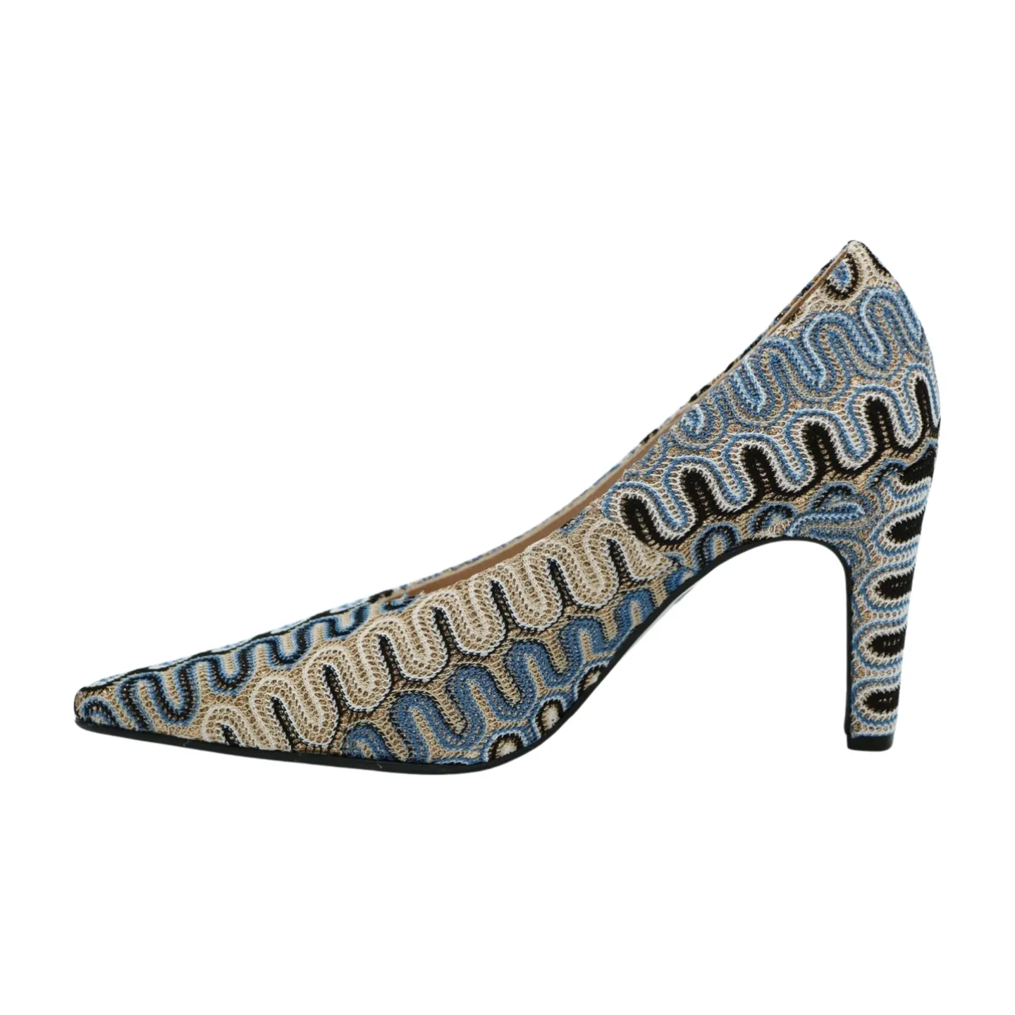 Marian Blue Print V-Cut  Shoe