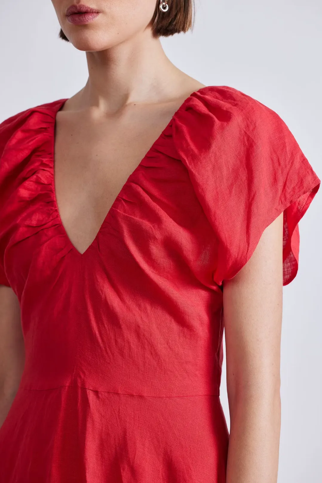 Monet Ruched Maxi, Chili
