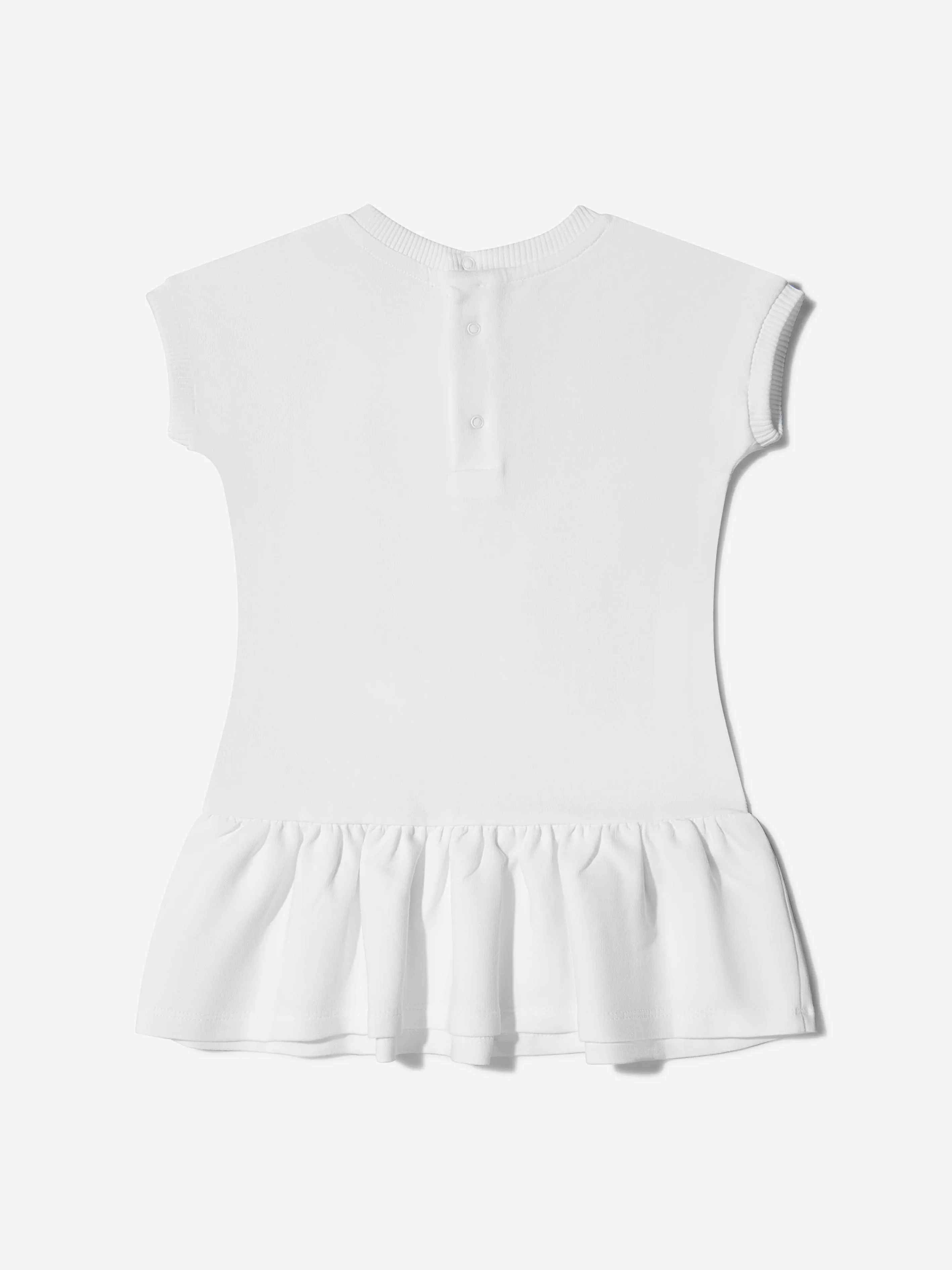 Moschino Baby Girls Cotton Rainbow Logo Dress