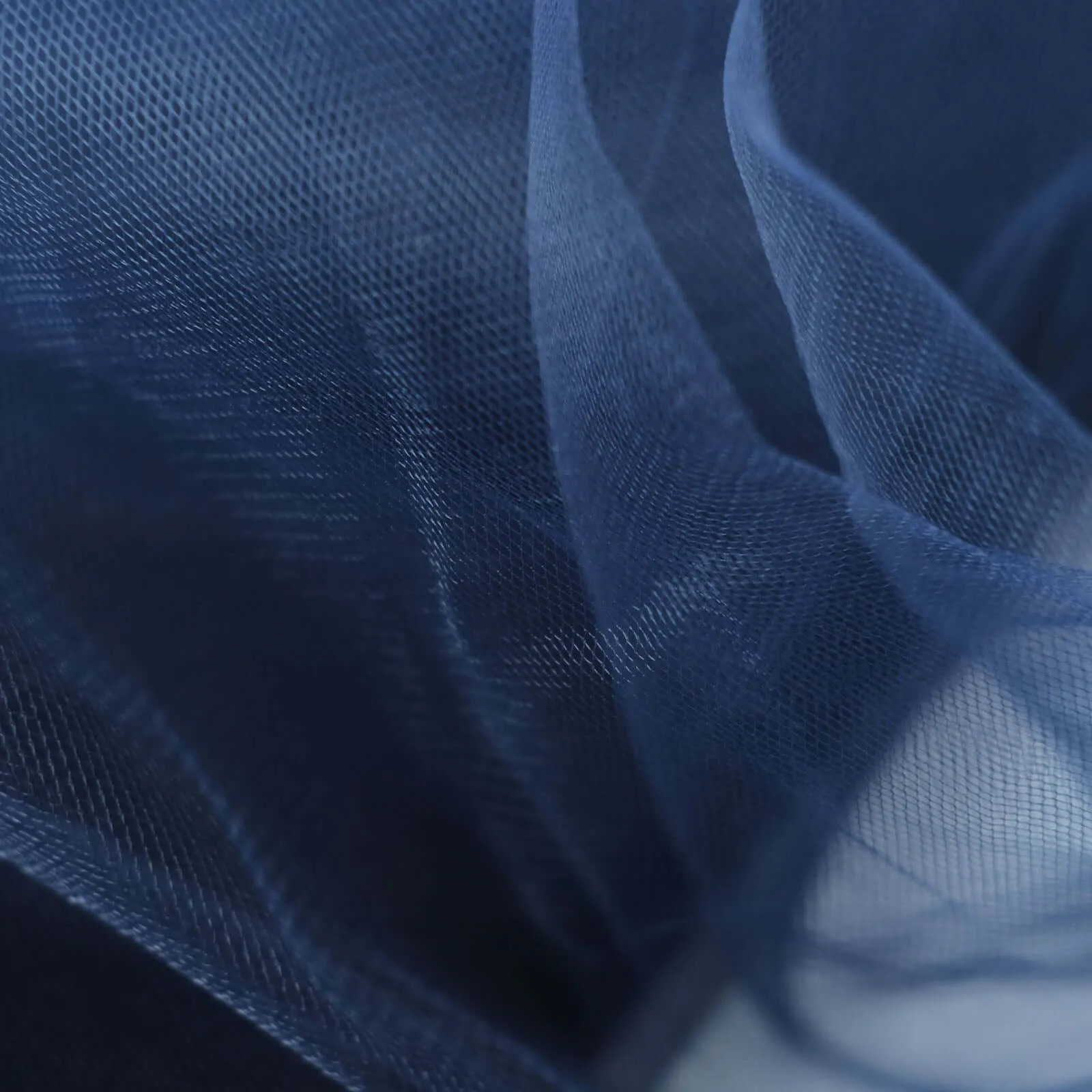 Navy Blue Tulle Fabric Bolt, DIY Crafts Sheer Fabric Roll 54"x40 Yards