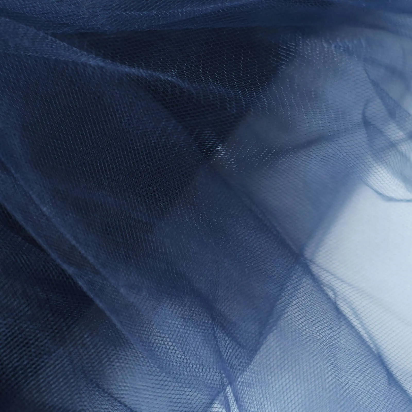 Navy Blue Tulle Fabric Bolt, DIY Crafts Sheer Fabric Roll 54"x40 Yards