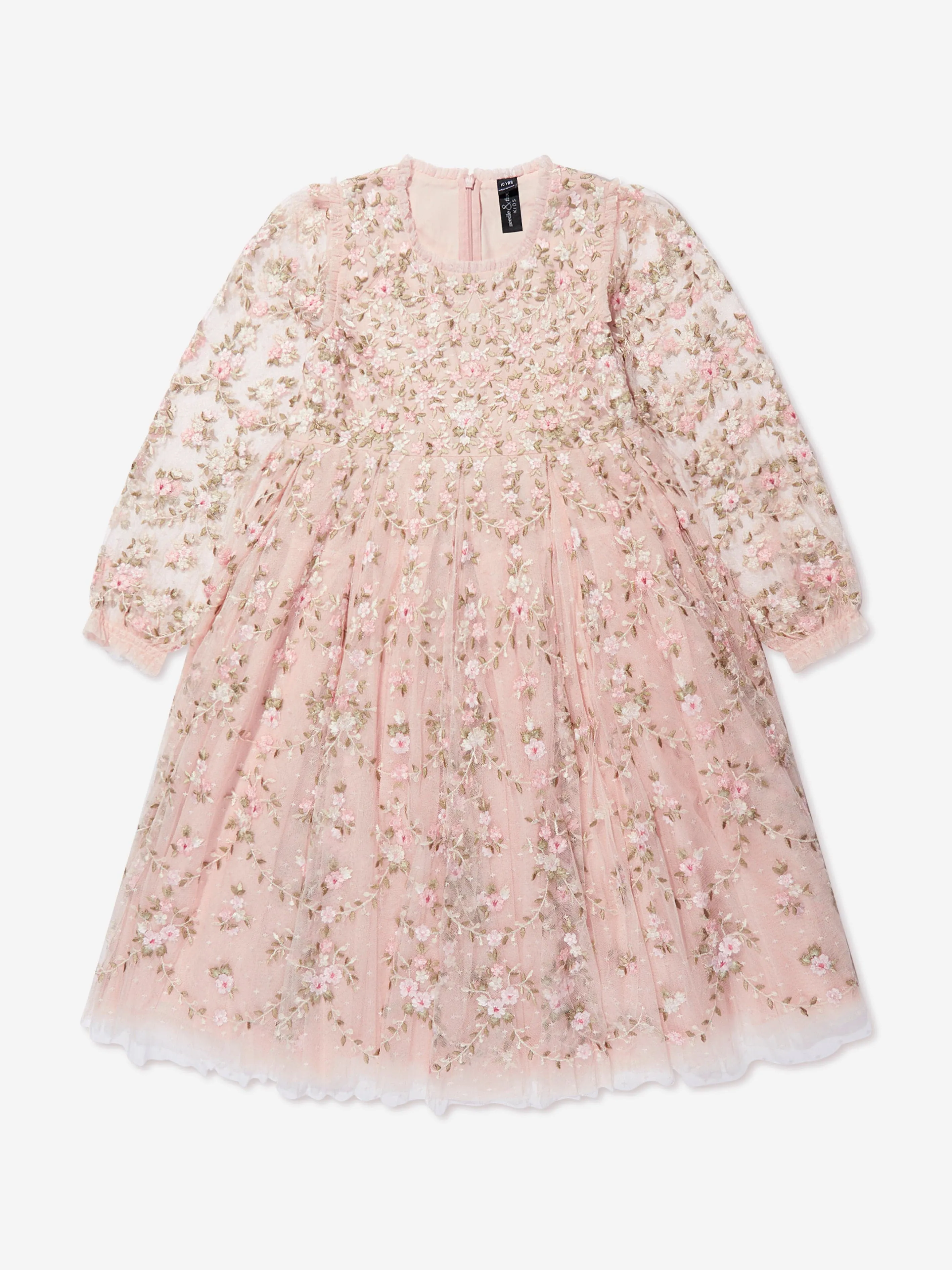 Needle & Thread Girls Victoria Ditsy Dress In Pink