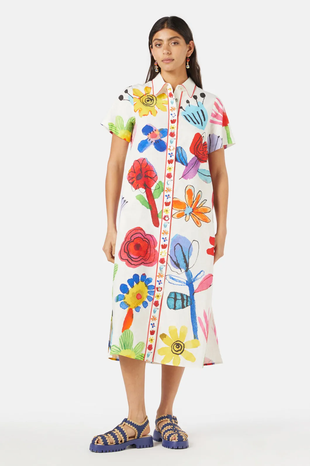 Petal Parade Shirt Dress