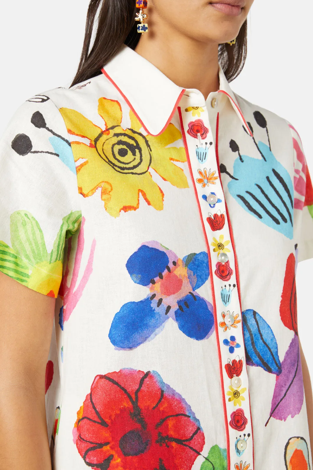 Petal Parade Shirt Dress
