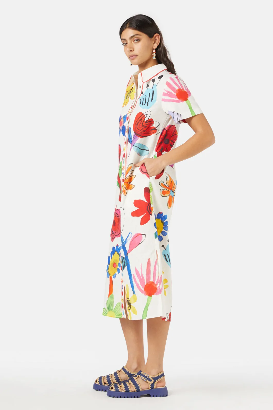 Petal Parade Shirt Dress