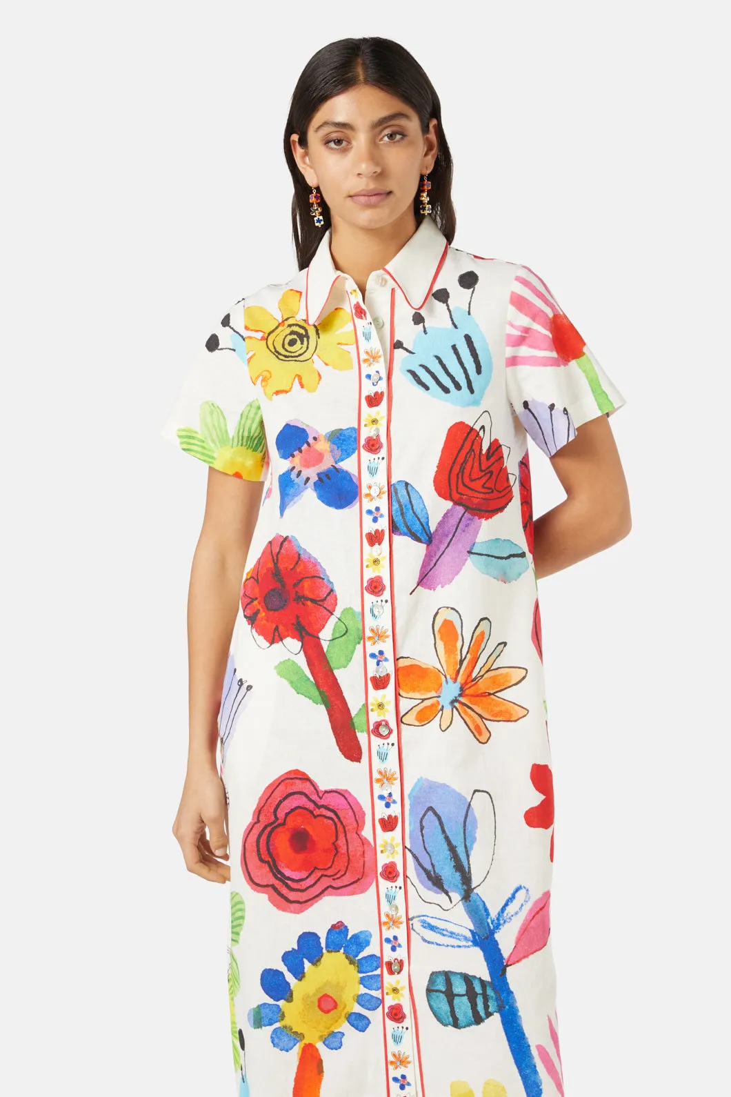 Petal Parade Shirt Dress
