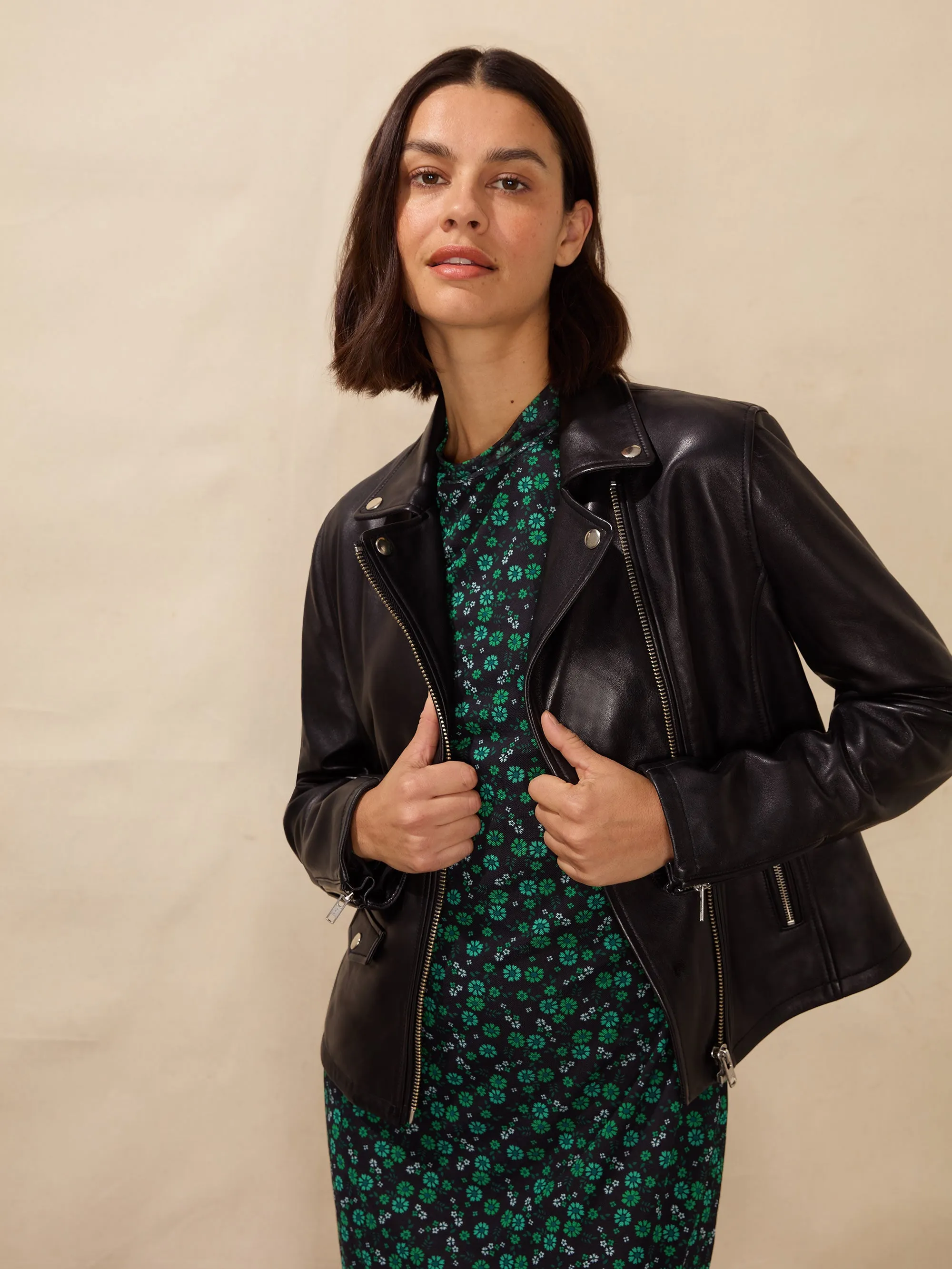 Petite Green Ditsy Print Mesh Dress