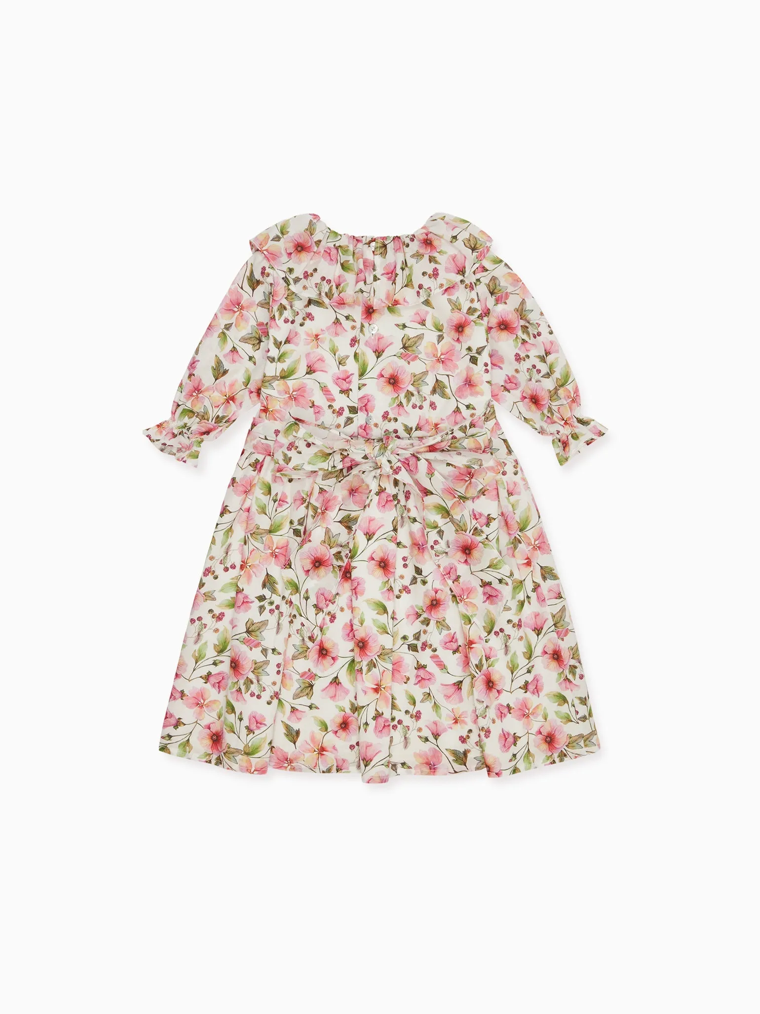 Pink Floral Martina Girl Fit And Flare Dress