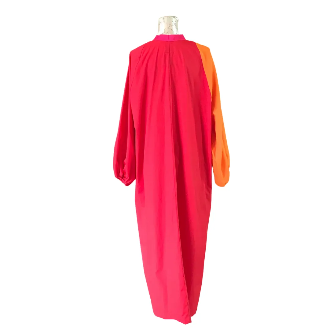 Pink, Orange and Red Moroccan Dress