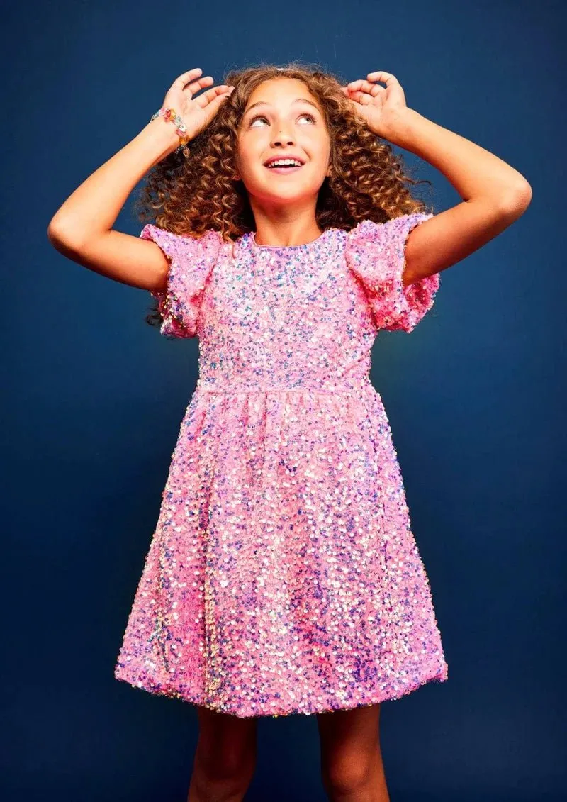 Pretty in Pink Sequin Dress