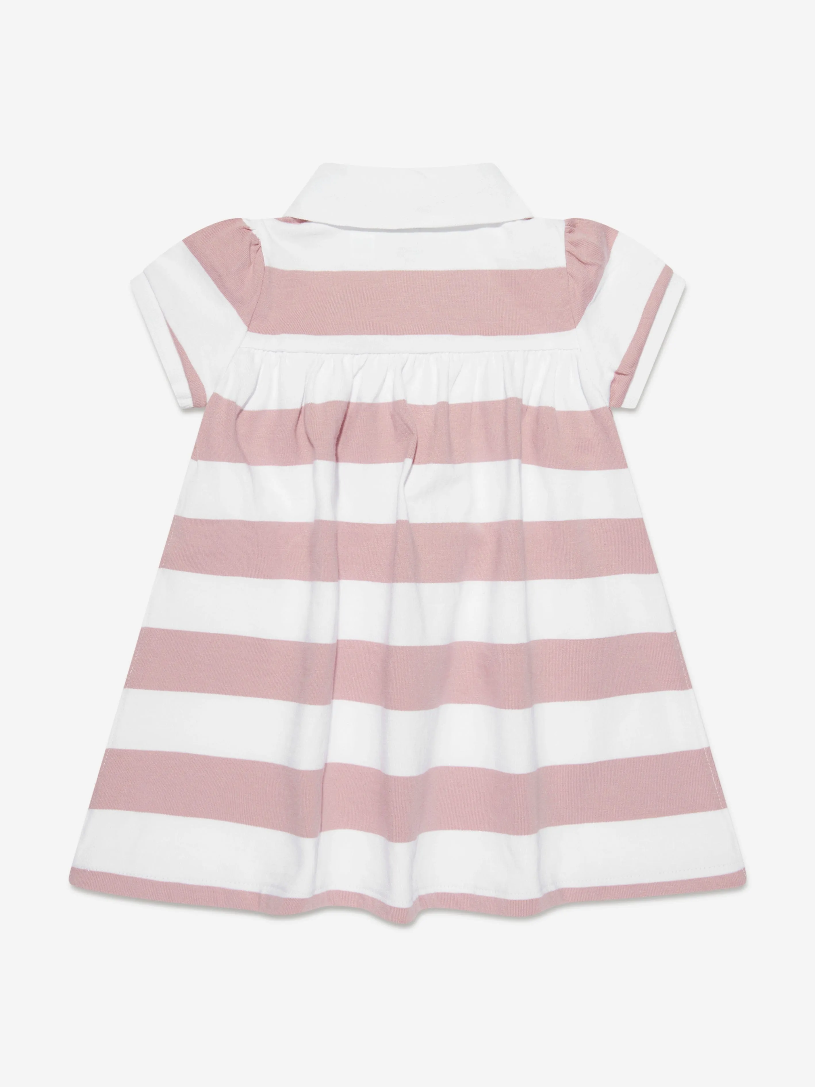 Ralph Lauren Baby Girls Striped Rugby Dress in Pink
