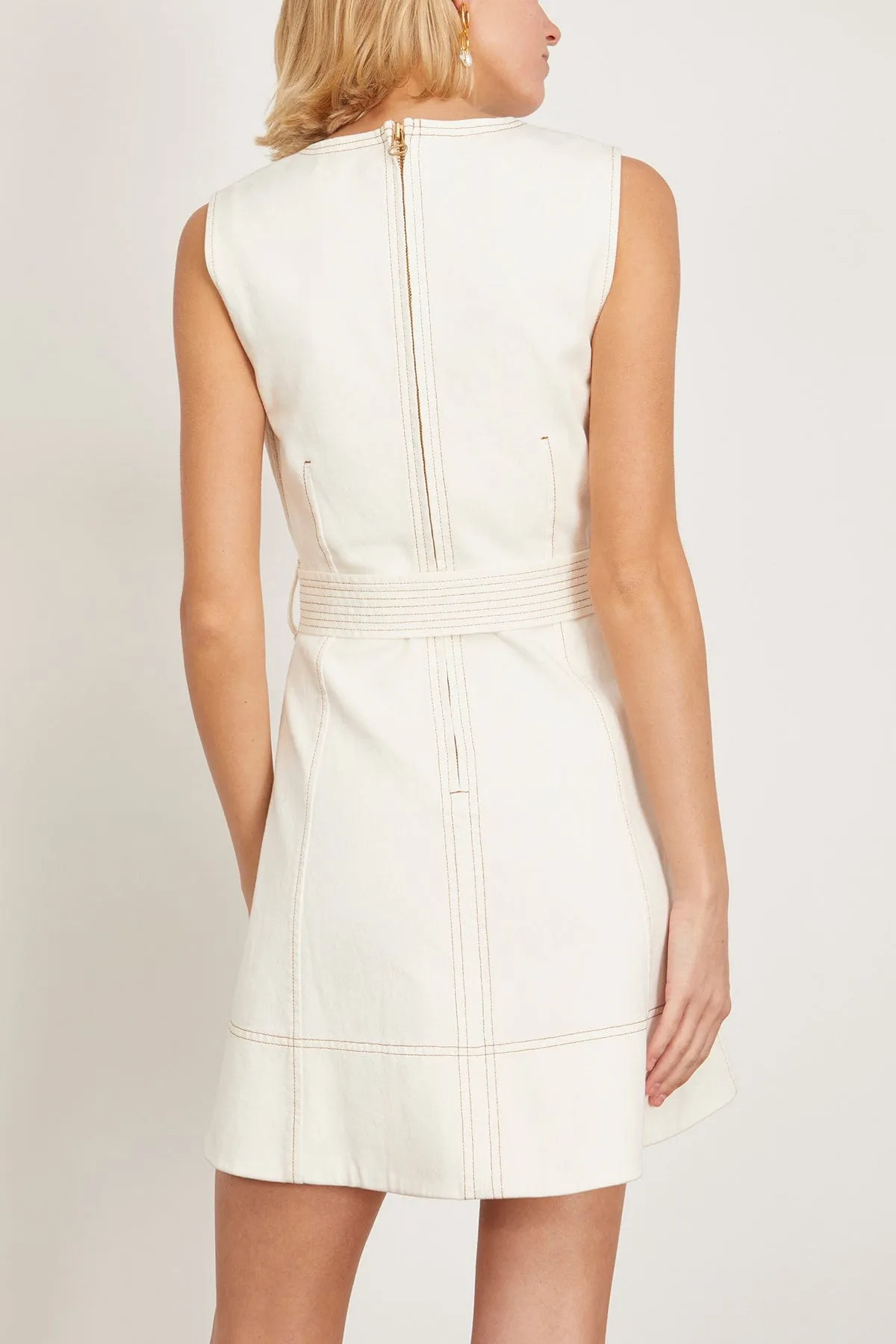 Reina Dress in Chalk