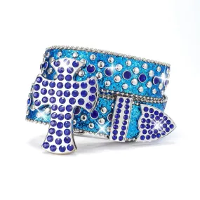 Rhinestone Bling Bling Disco Belt Punk Rock Crystal Studded Belt