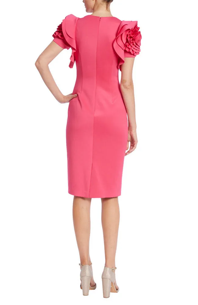 Rosette Sleeve Dress