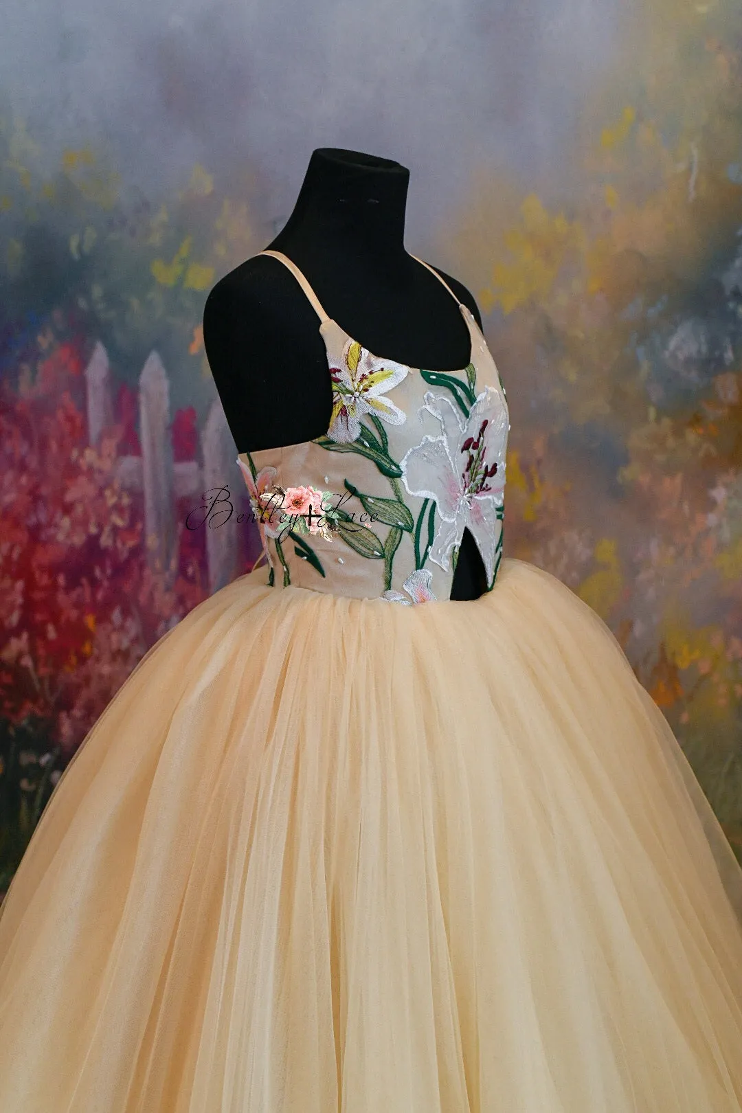 RTS EC "Lillyann" Floor long gown 10 year- petite 13 year