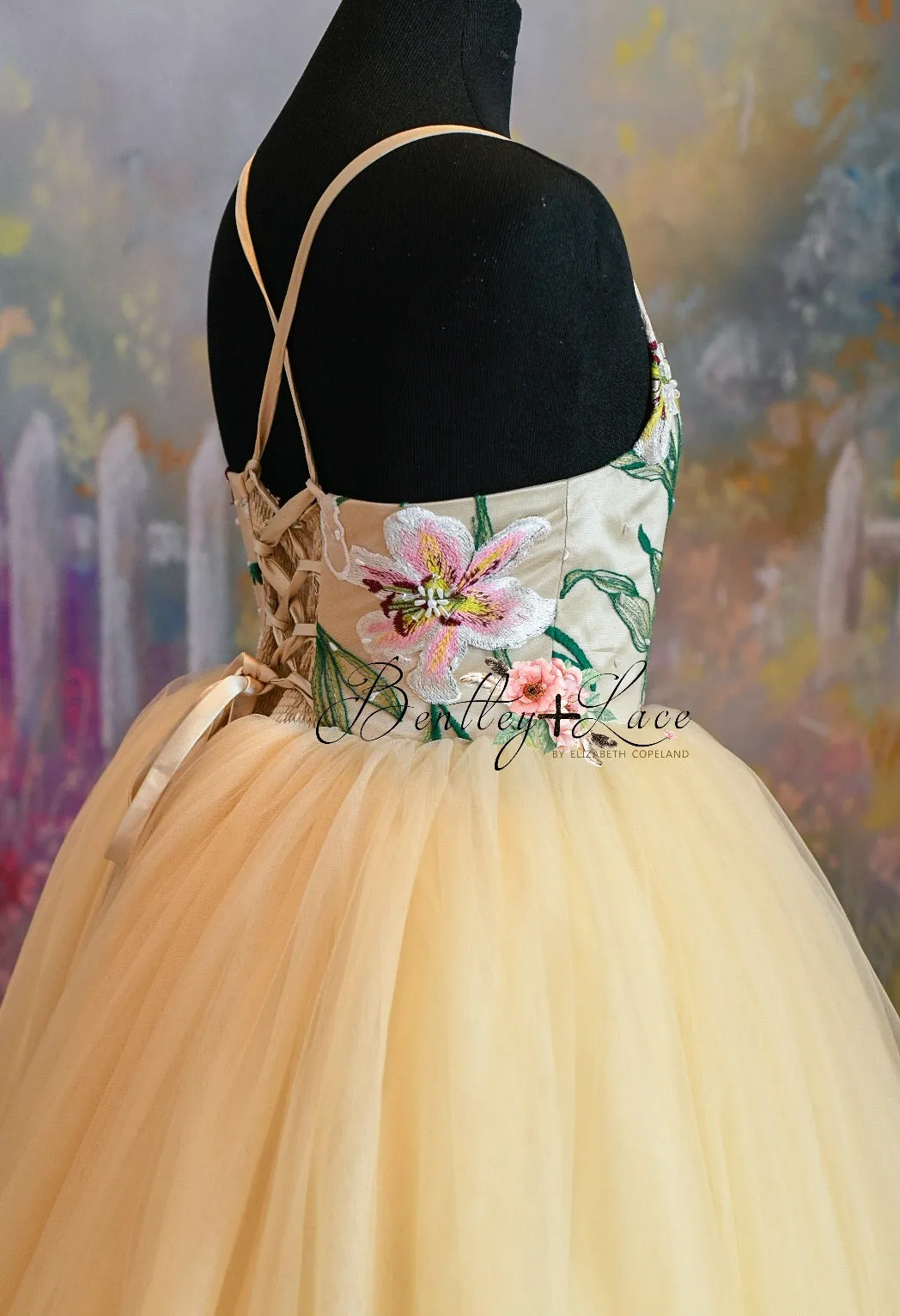 RTS EC "Lillyann" Floor long gown 10 year- petite 13 year