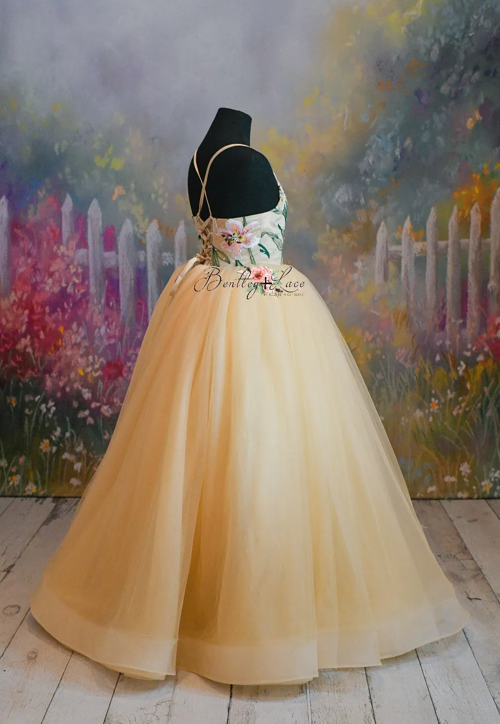 RTS EC "Lillyann" Floor long gown 10 year- petite 13 year
