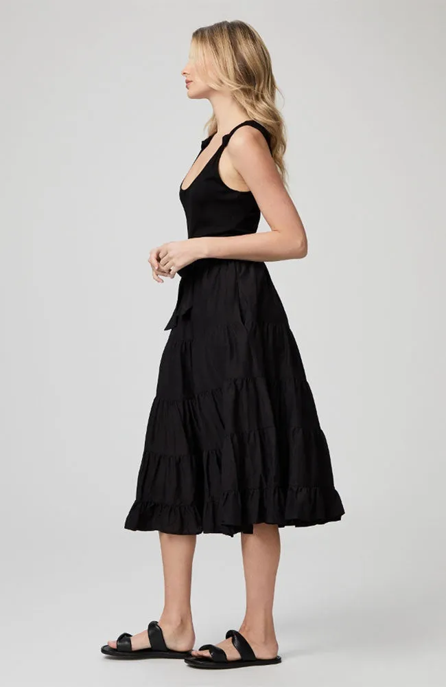Samosa Midi Dress in Black.