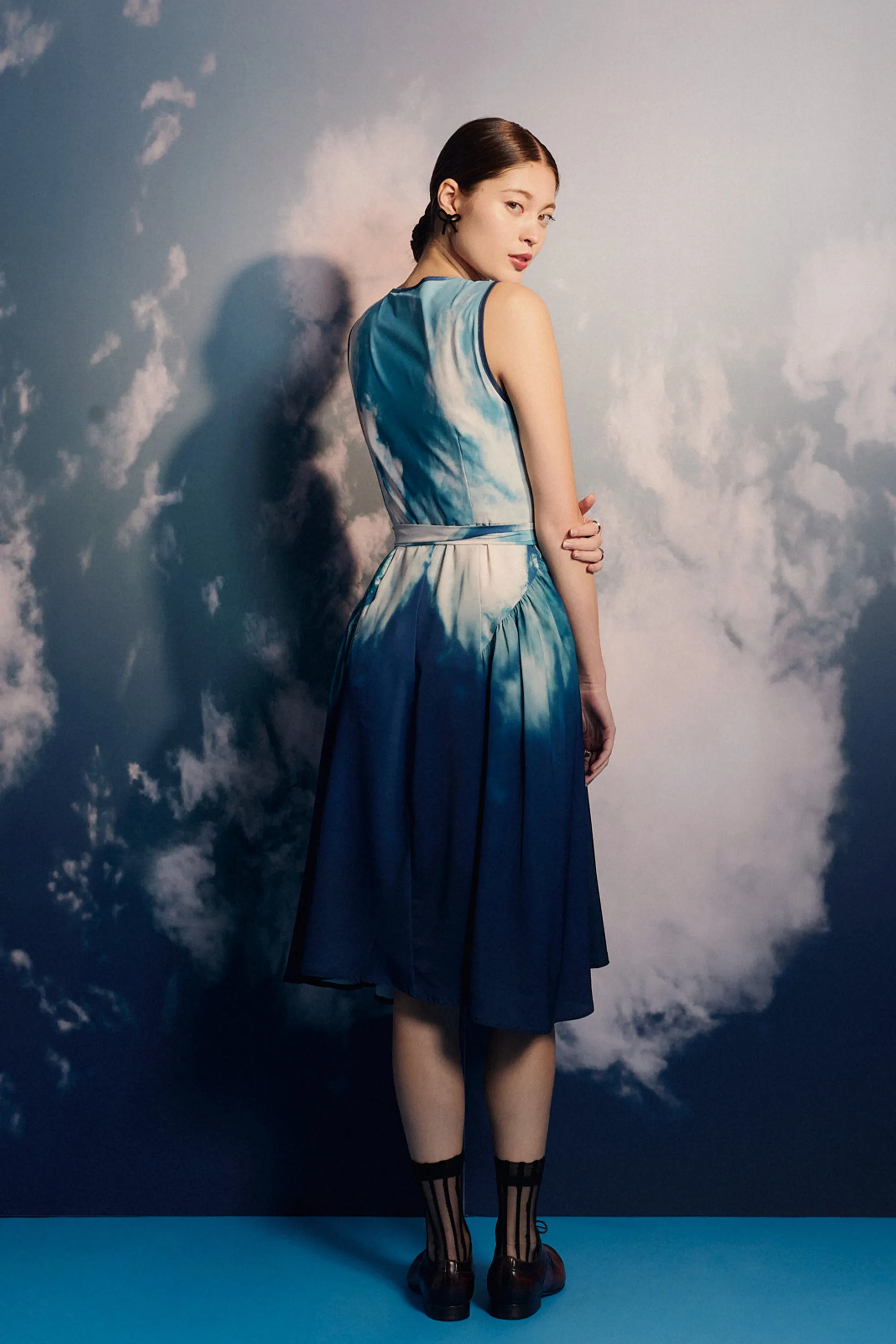 Sleeveless Fit & Flare Midi Dress (Chitty)