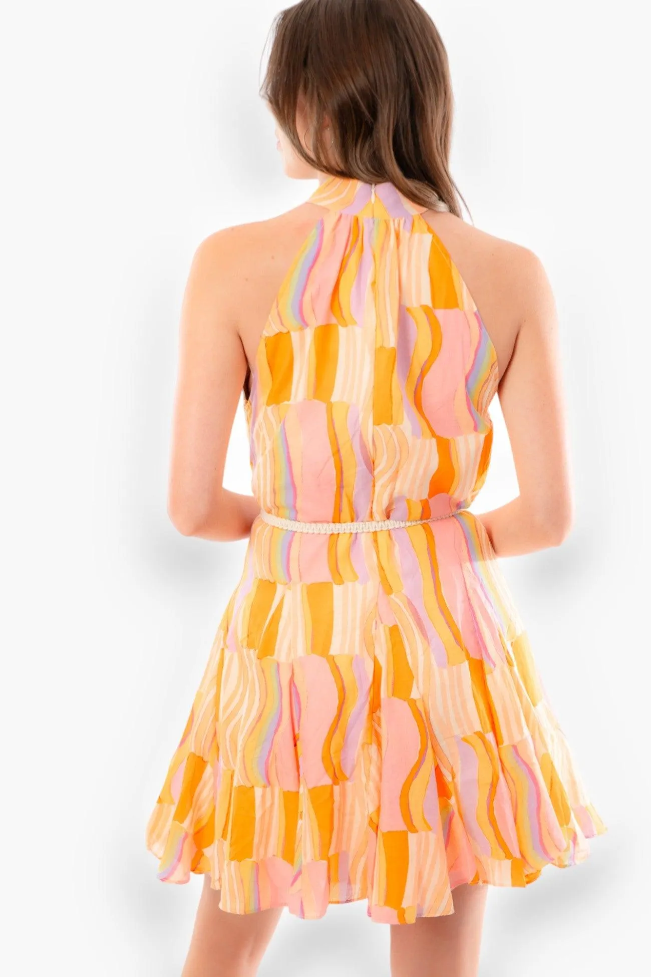 Summer Vibes Halter Mini Dress