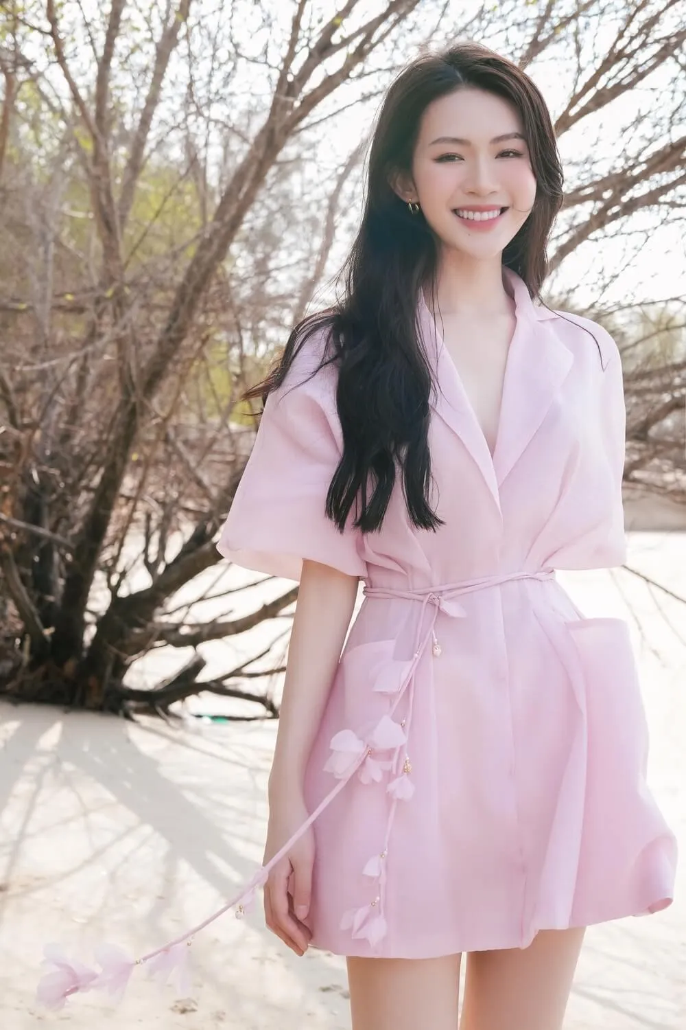 Tana Shirt Short Sleeved Organza Mini Dress