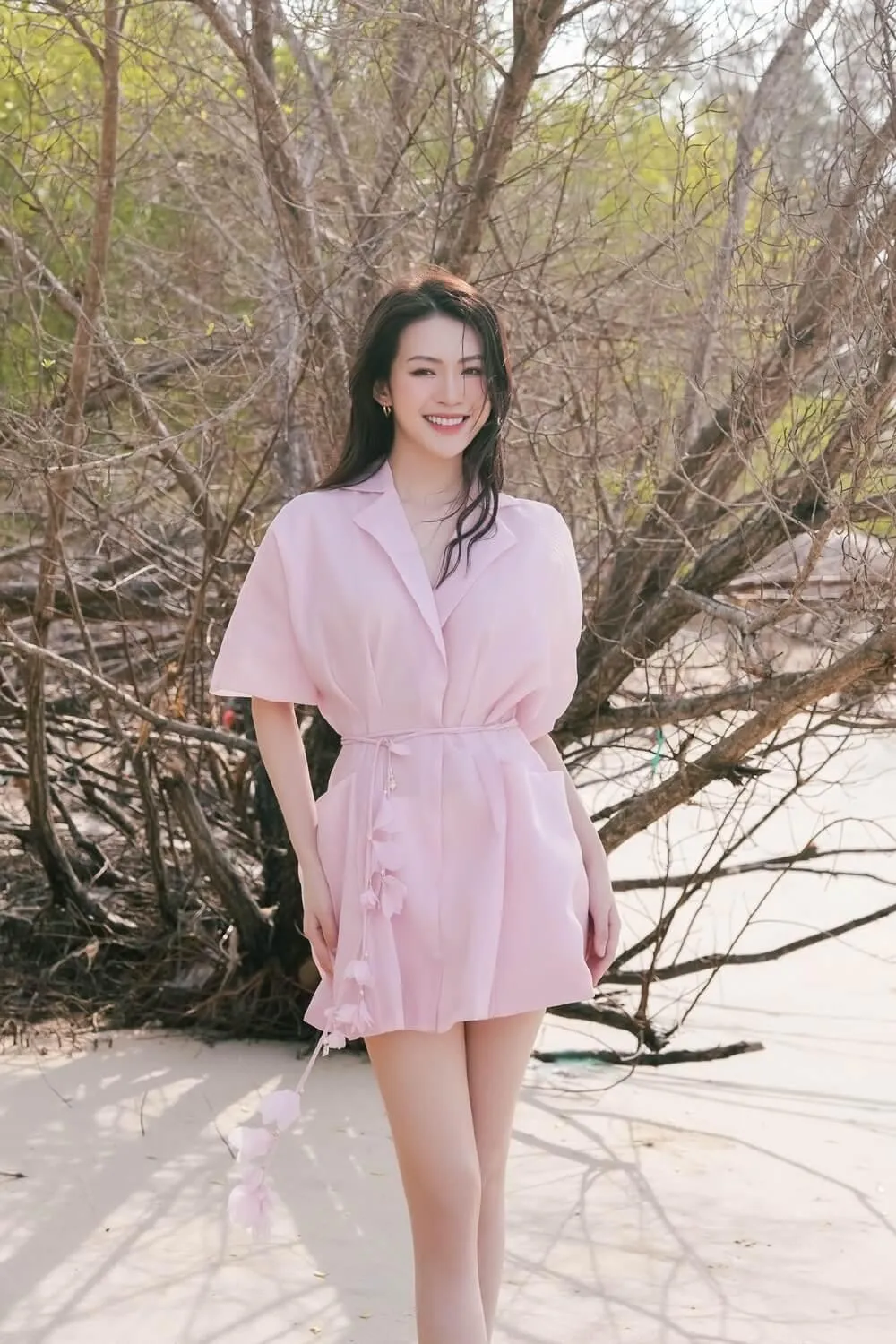 Tana Shirt Short Sleeved Organza Mini Dress