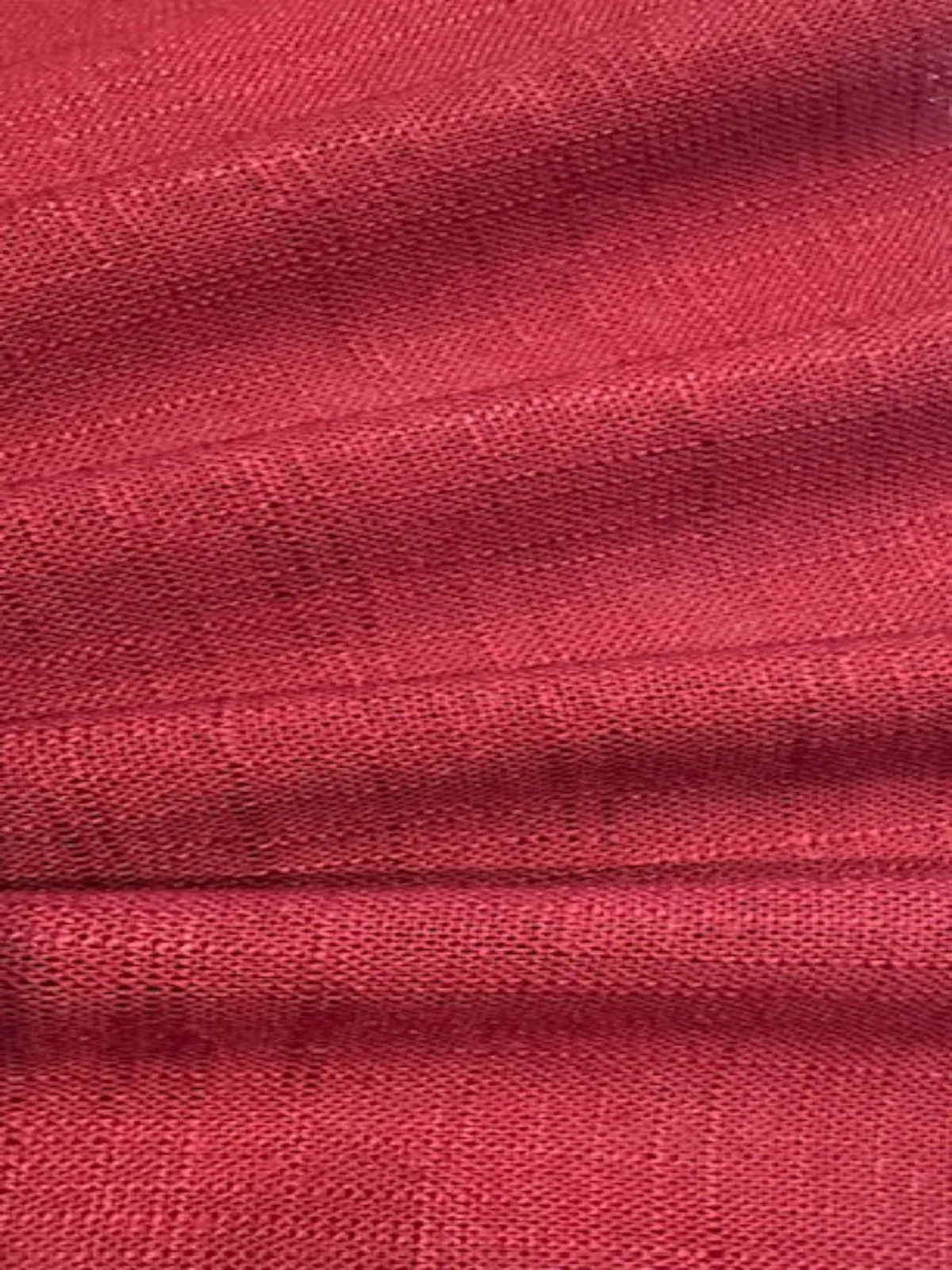Terracotta Linen/Viscose Mix, Slubbed Look
