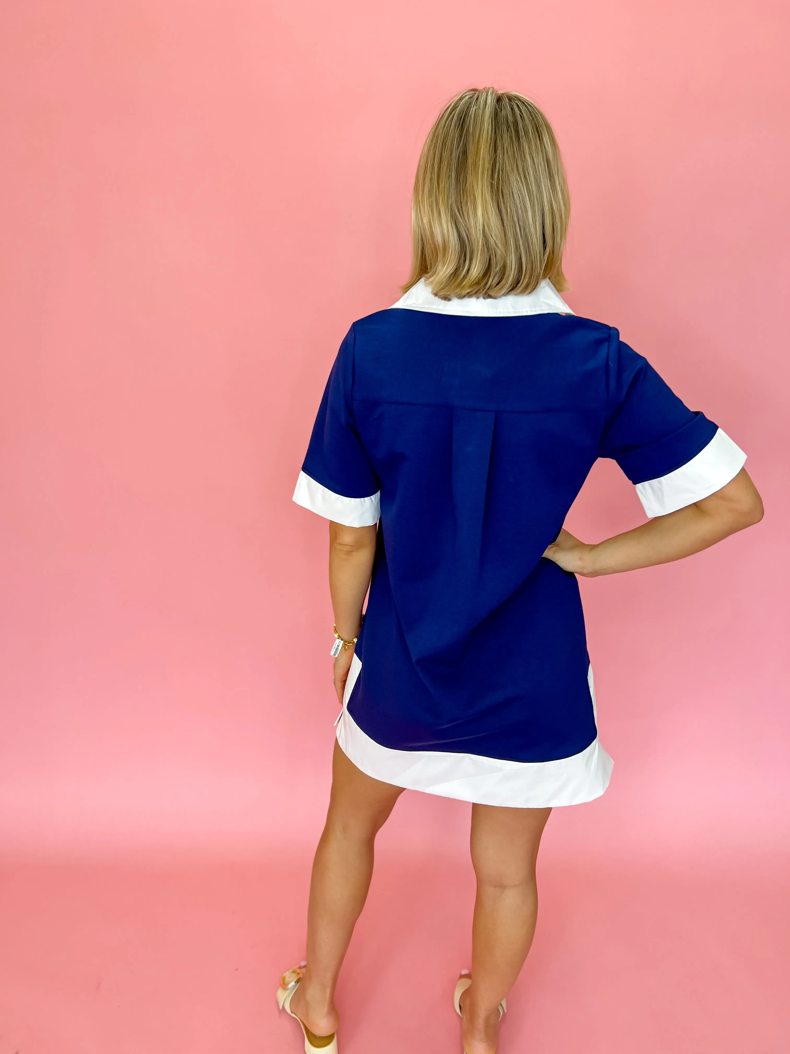 The Afternoon Tea Dress - Navy