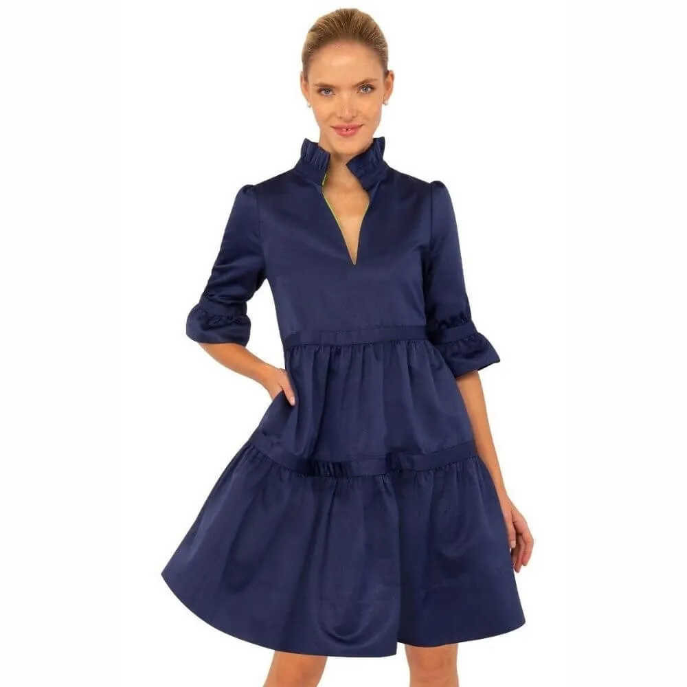 Tiered Ruffle Sleeve Dress