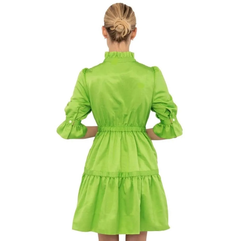Tiered Ruffle Sleeve Dress