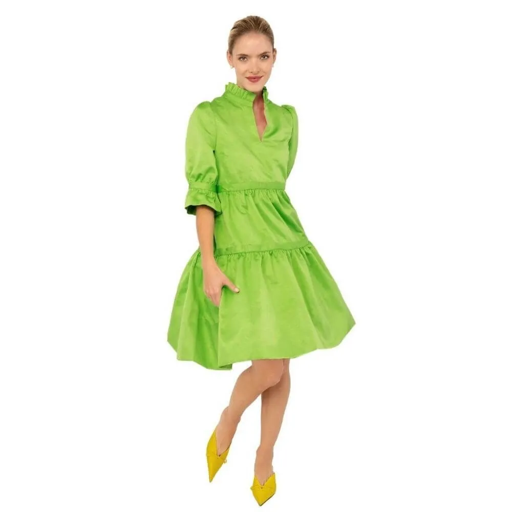 Tiered Ruffle Sleeve Dress