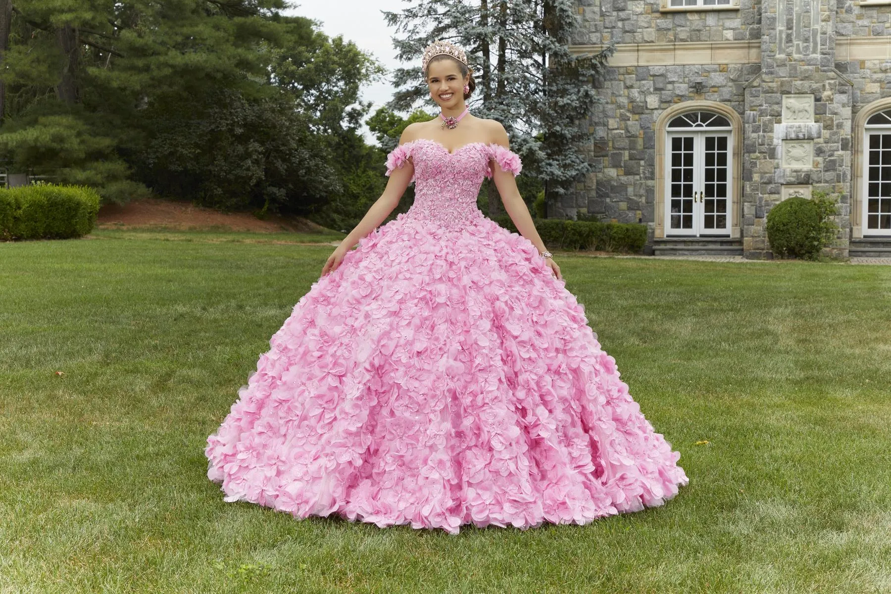 Vizcaya by Morilee Floral Fantasy Quince Dress 89403